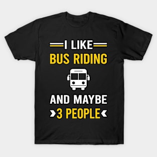 3 People Bus Riding Ride Rider T-Shirt